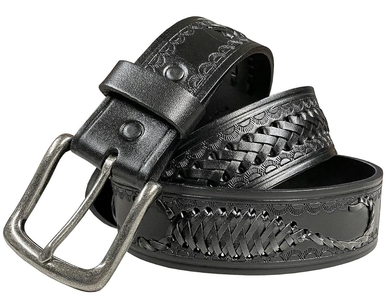 2285 Western Scorpion Hand-Woven Braided Genuine Full Grain